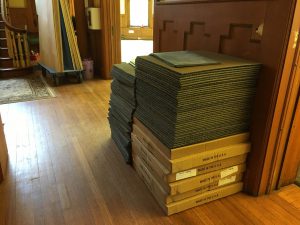 classroom materials lining up